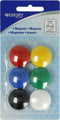 Westcott magneten - formaat 25x11,8mm - assorti kleuren - 6 stuks - AC-E10815