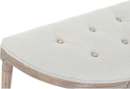 Kruk DKD Home Decor 125 x 43 x 48 cm Natuurlijk Beige Rubberwood Plastic