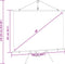 vidaXL - Projectiescherm - met - statief - 4:3 - 60''