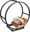 Pro Garden brandhoutrek - metaal - zwart - 50 x 25 x 51 cm - Openhaard accessoires