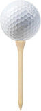 1000 st Golftees 70 mm bamboe