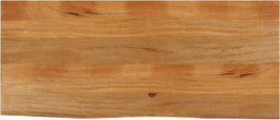 vidaXL - Tafelblad - met - natuurlijke - rand - 140x60x3,8 - cm - massief - mangohout