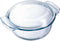 Pyrex - 4 In 1 Ovenschaal Rond met Deksel 2,1 liter - Borosilicaatglas - (2 stuks)