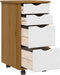 vidaXL - Ladekast - MOSS - verrijdbaar - massief - grenenhout - honingbruin