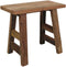 HSM Collection Decoratieve kruk - 50 cm - blank - oud teakhout