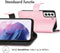 iMoshion Hoesje Geschikt voor Samsung Galaxy S22 Hoesje Met Pasjeshouder - iMoshion Luxe Bookcase - Roze