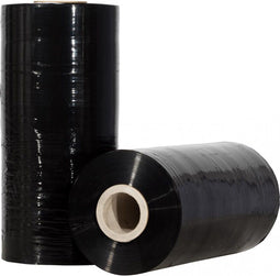 Machinewikkelfolie 20 micron 50 cm x 1600 meter 250% voorrek zwart