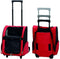 Beeztees Draagbare Trolley - Hond - Rugtas en Trolley - Rood/Zwart - 35 x 26 x 42 cm
