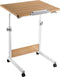VDD Laptoptafel - Verrijdbaar bureau - Hoogte verstelbaar 68-96 cm - Kantelbaar bureaublad - Wit-bruin