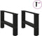 vidaXL - Salontafelpoten - 2 - st - 50x(30-31) - cm - staal - zwart