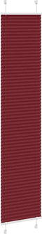 vidaXL - Plissé - rolgordijn - 50x200 - cm - stofbreedte - 49,4 - cm - bordeauxrood