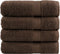 vidaXL - Handdoeken - SOLUND - 4 - st - 600 - g/m² - 50x100 - cm - bruin