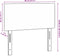 vidaXL - Hoofdbord - Eenvoudig - Ontwerp - Crème - 80 - cm - Corduroy - Stof