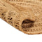 vidaXL - Tapijt - rond - 120 - cm - gevlochten - jute