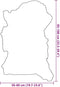 vidaXL - Schapenvacht - 70x100 - cm - gemengde - kleur