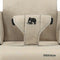 Deryan Travel Booster Stoelverhoger - 3-punts harnas - Kleur Nougat