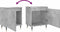 vidaXL - Nachtkastjes - 2 - st - 40x30x50 - cm - bewerkt - hout - betongrijs