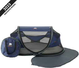 Deryan Baby Luxe Campingbedje - Zelfopblaasbaar matras - Navy