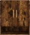 vidaXL - Wandkast - 60x31x70 - cm - bewerkt - hout - gerookt - eikenkleurig