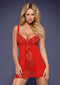 Heartina Negligé Met String - Rood