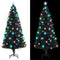 vidaXL - Kerstboom - met - LED - en - standaard - 180 - cm - glasvezel