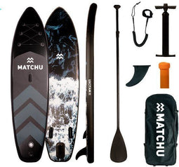 Matchu - SUP board - Opblaasbaar - Aqua Camo - 320x81x15 cm - Lichtgewicht