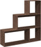 vidaXL - Kamerscherm - / - boekenkast - 3-laags - 123x29x123 - cm - hout - bruin - eiken
