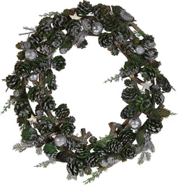 Beliani FILPUS - Krans - Groen - Dennenhout