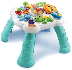 VTech Dierenvriendjes Speeltafel - Interactief Speelgoed - Cijfers Kleuren Vormen - Wit Turquoise