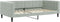 vidaXL - Slaapbank - 100x200 - cm - fluweel - lichtgrijs