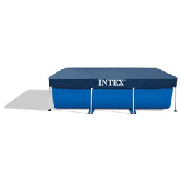 Intex - Afdekzeil - Voor Family Frame zwembad 300 x 200 cm - Met overhang en luchtgaten