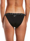 Nike Swim Logo Tape - Bikinibroekje - 75% gerecycled materiaal - Zwart - Maat XL