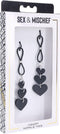 Sportsheets - Sex & Mischief Heart Nipple Ties Tepelklemmen - Zwart