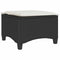 vidaXL - Tuinkrukken - met - kussens - 2 - st - 55x55x36 - cm - poly - rattan - zwart