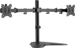 Equip 650123 - Verstelbare Dubbele Monitorarm - Voor 2 schermen tot 32" - Zwart