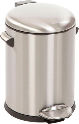 EKO - Belle Deluxe pedaalemmer 5 liter - Stainless steel Plastic - mat RVS - Prullenbak