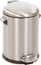 EKO - Belle Deluxe pedaalemmer 5 liter - Stainless steel Plastic - mat RVS - Prullenbak