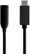 Aisens A109-0348 - USB-C naar 3.5mm analoog kabel - 15cm - Zwart