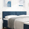 vidaXL - Hoofdbord - Diamantblok - Ontwerp - Blauw - 140 - cm - Stof