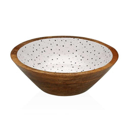 Versa Speckle - Saladekom - Mangohout 30 x 10 x 30 cm - Bruin