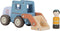 Little Dutch - Houten Graafmachine - Inclusief houten bouwvakker - Blauw
