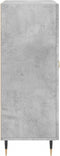 vidaXL - Dressoir - 69,5x34x90 - cm - bewerkt - hout - betongrijs