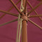 vidaXL - Parasol - met - houten - paal - 400x273 - cm - bordeauxrood