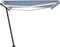 vidaXL - Luifel - automatisch - met - LED - en - windsensor - 400x350 - cm - blauw - wit