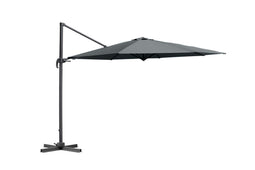 Feel Furniture Roma - Luxe Parasol - 400 x 400 cm - 360° Draaibaar - Donkergrijs