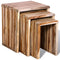 vidaXL - Tafeltjesset - gerecycled - teakhout - 3-delig