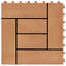 vidaXL - Terrastegels - 30x30 - cm - 1 - m² - HKC - teakkleur - 11 - st