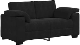 vidaXL - Loveseat - bank - 120 - cm - fluweel - zwart