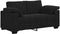 vidaXL - Loveseat - bank - 120 - cm - fluweel - zwart