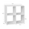 WOLTU SK053ws - Boekenkast - 4 open vakken - Wit licht eiken - 60 x 60 x 29 cm